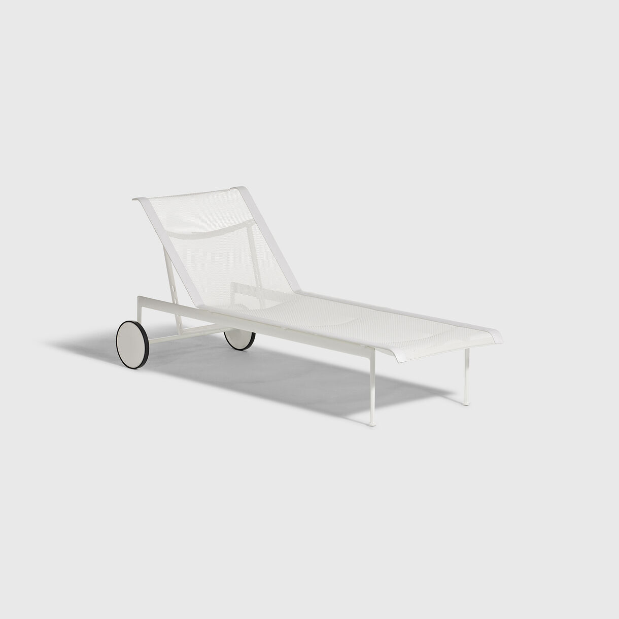 1966 Adjustable Chaise Lounge, White White